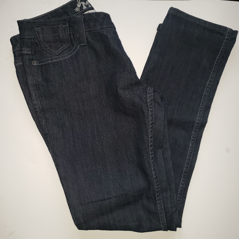 Mudd Skinny Jeans Juniors Sz 9 Dark Wash Stretch Denim Womens - Picture 2 of 6